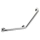 Barre d'appui coudée 135° Basic satiné 3 points de fixation Ø32 mm 400 x 400 mm