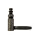 Fiche à visser rustique pour menuiserie bois 190 diamètre 13 mm longueur 45 mm femelle zingué noir