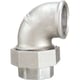 Coude union femelle joint conique 96 galva