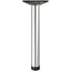 Pied de table diamètre 80 mm hauteur 710 mm chromé poli