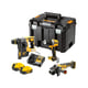 Lot de 3 outils électroportatifs 18 V DCK330P2T-QW : Perceuse-visseuse DCD800 90 nm, Perforateur SDS-plus DCH273 2,1 J, Meuleuse d'angle DCG405 125 mm + 2 batteries 5Ah + chargeur + coffret TSTAK - MY36