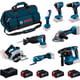 Lot de 8 outils électroportatifs 18 V 0615V00061