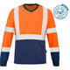 T-shirt LUCIUS OGT manches longues HV - orange et marine - classe 1