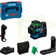 Laser lignes GLL 12V-100-33 CG Vert avec L-BOXX 136, support LB 10, chargeur, batterie, platine de support, poche et clip de plafond