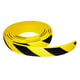 Protection droite en mousse adhésive en rouleau de 5000 x 60 mm jaune et noir