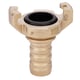 Raccord express cannelé à collerette laiton avec joint caoutchouc 20 x 27 mm pour tuyau de 19 mm