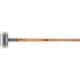 Massette longue SUPERCRAFT à embouts interchangeables nylon blanc sans rebond manche en hickory vernis