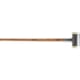 Massette longue à embouts interchangeables nylon blanc sans rebond manche en hickory vernis