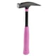 Marteau de charpentier Arrache clou face lisse manche rose - 0,6 kg - 760 mm