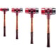 Massette SIMPLEX à embouts interchangeables en caoutchouc noir plastique rouge boîtier en fonte malléable manche en bois