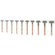 Massette SUPERCRAFT à embouts interchangeables nylon blanc sans rebond manche en hickory vernis