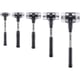 Massette SIMPLEX à embouts interchangeables métal doux argenté boîtier en fonte malléable renforcée manche en fibre de verre