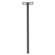 Piquet de boîte aux lettres hauteur 1150 mm aluminium