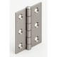 Charnière rectangulaire forte inox à nœud roulé 75 x 50 mm