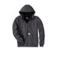 Sweat à capuche zippé 101759 gris carbone