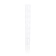Crémaillère perforée double perforation acier - Coloris : blanc