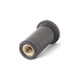 Écrou à sertir tête plate EPDM avec insert taraudé laiton