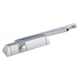 Ferme-porte en applique TS90 compact glissière argent