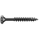 Vis bois Tête fraisée Torx® T-STAR plus Filetage partiel Pointe 4CUT Zingué noir BLAX