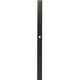 Tringle plate pour espagnolette ECO noir longueur 2500 mm