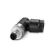Connecteur série SACC-M12MR - M12 - 4 pôles - coudé - mâle - ressort Push-Lock - SACC-M12MR-4PL M