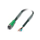 Câble pour capteurs/actionneur série SAC-PUR - M8 - 3 pôles - droit - femelle - PUR - câble=3 m - SAC-3P- 3,0-PUR/M 8FS