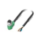 Câble pour capteurs/actionneur série SAC-PUR - M12 - 4 pôles - coudé - femelle - PUR - câble=3 m - SAC-4P- 3,0-PUR/M12FR
