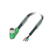 Câble pour capteurs/actionneur série SAC-PUR - M8 - 3 pôles - coudé - femelle - PUR - câble=3 m - SAC-3P- 3,0-PUR/M 8FR