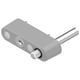 Limiteur d'ouverture à clé DS2341 tige de 42.5 mm  pour coulissant aluminium gris RAL 9006