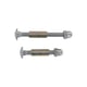 Kit de fixation inviolable pour poignée de tirage 2200 en tube inox diamètre 40 mm