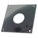 Plaque de propreté carrée de 80 x 80 mm pour serrure, en inox satiné, à visser