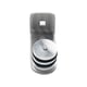 Paire de patte de fixation pour haut et bas - inox 304 - poignée droite - diamètre 50 mm