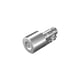 Demi-cylindre européen S5 avec HTR 30 x 10 mm Inox brossé