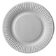 Assiette ronde en carton - Diamètre : 17,6 cm - Nombre de pièces : 100