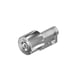 Demi-cylindre européen S5 Inox brossé pour contacteur HTR 30 x 10 mm