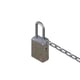Cadenas à anse 8/60 mm grade 3 Largeur du coffre 55 mm