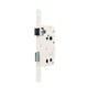Serrure à larder bec-de-cane D13 axe 50 mm droite blanche