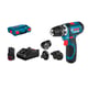 Perceuse-visseuse sans fil GSR 12V-15FC SET - 12V - 19 nm - 2 batteries 2Ah - L-BOXX - MY36