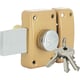 Verrou de sûreté à bouton City 25 cylindre rond diamètre 23 mm longueur 45 mm pêne 160