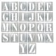 Alphabet à pocher écriture capitale