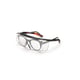 Surlunettes 5X7 noir, orange - incolore