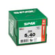 Vis bois Tête fraisée Torx® T-STAR plus Filetage partiel - 5 x 40 mm Pointe 4CUT Zingué WIROX en boîte de 200 pièces