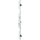 Serrure 3 points pêne dormant et rouleau 6374 pêne basculant long têtière U 24 mm entraxe 92 mm
