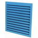 Grille d'aération 411 à encastrer aluminium argent