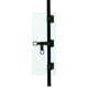 Tringle plate pour espagnolette ECO noir