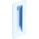 Poignée cuvette à encastrer 1290 acier zingué 200 x 90 mm