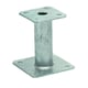 Pied de poteau fixe PPA KIT FIX avec fixations hauteur 150 mm acier galvanisé