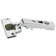 Charnière invisible ouverture 110° INTERMAT 9943  à visser  en applique coudure 0 mm