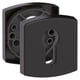 Rosace carrée pour béquille MUZE Onyx noir mat