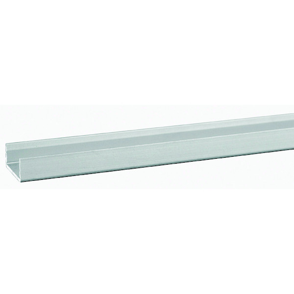 profilé d'angle en aluminium finition anodisé brillant pour panneaux muraux - 15x15x2100 mm